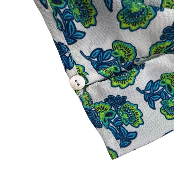 FIG & FLOWER Womens Size Large L Floral 3/4‎ Sleeve Boho Top Blouse - Picture 6 of 16